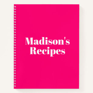 Personnalisé Nom Recette Livre cadeau de fête des