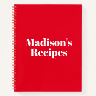 Personnalisé Nom Recette Livre cadeau de fête des