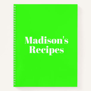 Personnalisé Nom Recette Livre cadeau de fête des