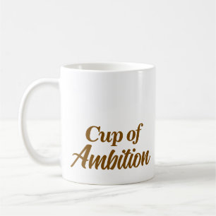 Personnalisé Nom Stylish Modern Cup Mug d'Ambition
