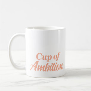 Personnalisé Nom Stylish Modern Cup Mug d'Ambition