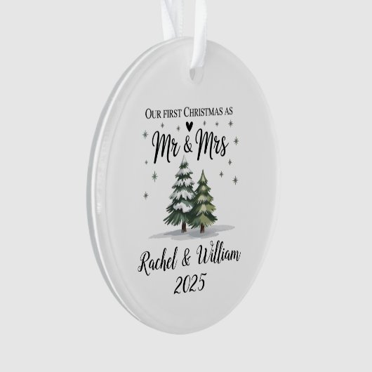 Personnalisé Notre premier Noël en couple 2025 (devant)