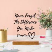 Personnalisé N'Oubliez Jamais La Différence Que Vo (Mariage)