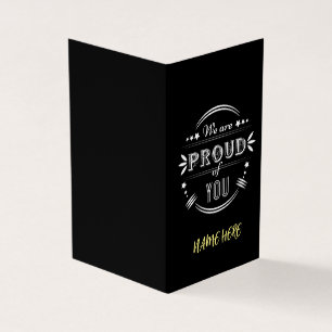 Personnalisé Nous sommes fiers de vous