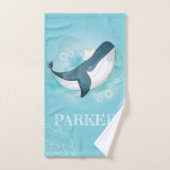 Personnalisé Ocean Whale Boy (Serviette à main)