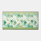 Personnalisé Olive Green Turquoise Blue Retro Art (Recto)