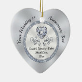 Personnalisé, Ornements de Noël Faveurs de mariage (Droite)