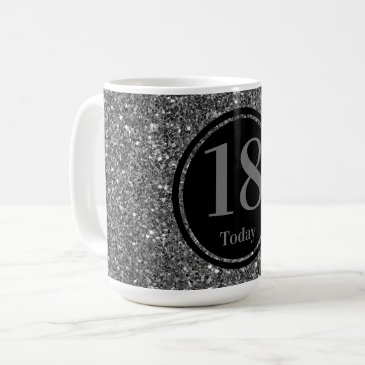 Personnalisé par année spécial anniversaire mug 18 (Devant gauche)