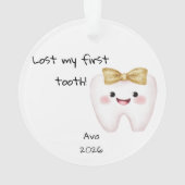 Personnalisé Perdu Mon premier Noël de dent (dos)