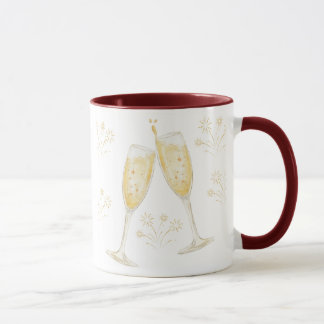 personnalisé, personnalisé, nouvelle année, mug ph