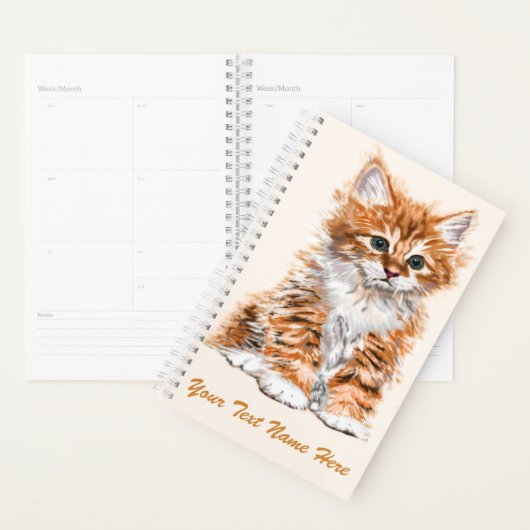 Personnalisé Personnalisé Texte Planner Cute Baby (Devant avec enveloppe)