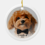 Personnalisé Pet Photo de Noël Ornement Garde (Dos)