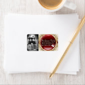 Personnalisé Photo Brown Polk Étiquette de message (En situation)