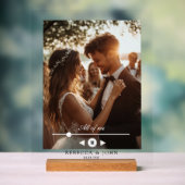 Personnalisé, Photo, Première Danse, Panneau de Ma (Neutre)