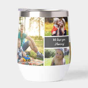 Personnalisé Photos multiples Nous vous aimons Mom