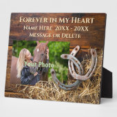 Personnalisé, Plaque commémorative du cheval, PHOT (Côté)