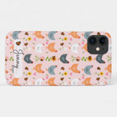Personnalisé poulets floraux iPhone 11 Coque (Dos (Horizontal))