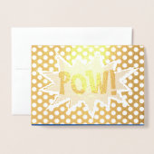 Personnalisé "POW !" Invitations de fête d'anniver (Devant avec enveloppe)