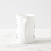 Personnalisé Purfé Chat de Noël Bone Chine Mug (Dos)