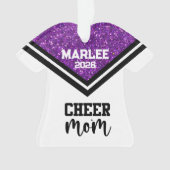 Personnalisé Purple & Black Cheer Ornament (devant)