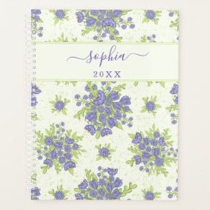 Personnalisé Purple Floral 2024 2025 Élégant