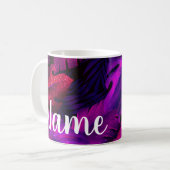 Personnalisé Purple Rainforest Design Café Mug (Devant gauche)