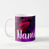 Personnalisé Purple Rainforest Design Café Mug (Gauche)