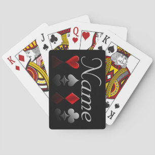 Personnalisé quatre cartes de jeu de costumes