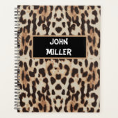 Personnalisé Retour à l'école léopard planificateu (Devant)