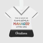 Personnalisé Retro Awesome Manager Drôle (dos)
