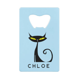 Personnalisé Retro Mid Century moderne Chat noir a