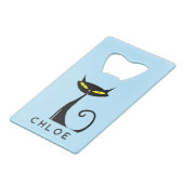 Personnalisé Retro Mid Century moderne Chat noir a (Devant Angle)