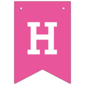 Personnalisé rose joyeuse bannière de la fête d'an (Deuxième drapeau)