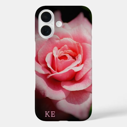 Personnalisé Rose rose coque iphone robuste (Verso)