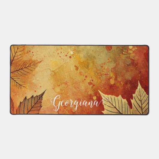 Personnalisé Rustique Golden Autumnal Encre désoss (Recto)