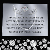 Personnalisé, Sac cadeau de 60e anniversaire, tout