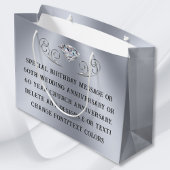 Personnalisé, Sac cadeau de 60e anniversaire, tout