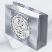 Personnalisé, Sac cadeau de 60e anniversaire, tout