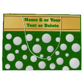 Personnalisé, Sac Cadeau De Golf, Ballons De Golf (Dos)