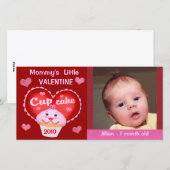 Personnalisé Saint Valentin Carte photo bébé (Devant / Derrière)