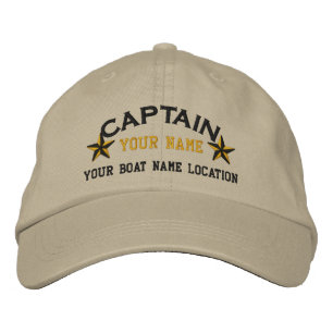Personnalisé Sea Captain Stars Ball Casquette Brod