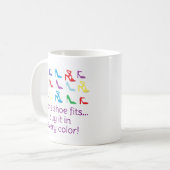 Personnalisé "Si La Chaussure Convient..." Mug (Devant gauche)