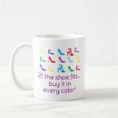 Personnalisé "Si La Chaussure Convient..." Mug (Gauche)