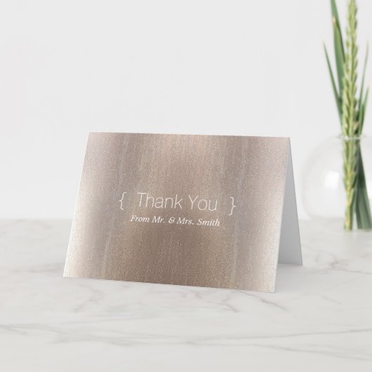 Personnalisé simple Elegant Merci (Devant)