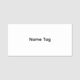 Personnalisé Simple | Étiquette de nom Classique