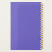 Personnalisé Simple Moderne Chic Purple Planner (Dos)