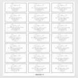 Personnalisé Simple Moderne Mariage Étiquettes de<br><div class="desc">Vous recherchez une façon élégante et élégante de étiquette vos adresses d'hôtes mariages? Découvrez notre Sticker Étiquette de adresse simple minimaliste moderne Mariage invité! Ce étiquette présente un design simple et propre avec une police d'accents manuscrite. Il conviendra parfaitement aux mariages minimalistes et apportera une touche d'élégance supplémentaire à vos...</div>