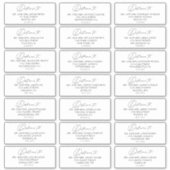 Personnalisé Simple Moderne Mariage Étiquettes de  (Devant)