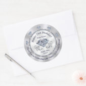 Personnalisé, Stickers 75e Anniversaire, pour Favo (Enveloppe)