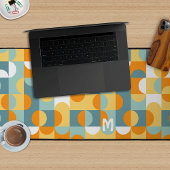 Personnalisé Sunny Orange Turquoise Blue Retro Art